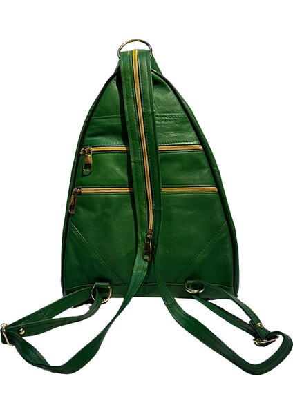 Kadın Hakiki Deri Maymun Model Sırt Çantası Yeşil fiyatları