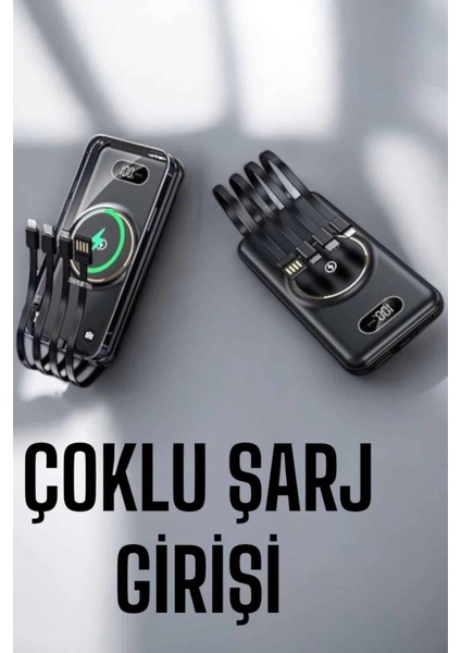 Hızlı Şarj Dijital Göstergeli Powerbankli Çoklu Şarj Özelliği indirimleri