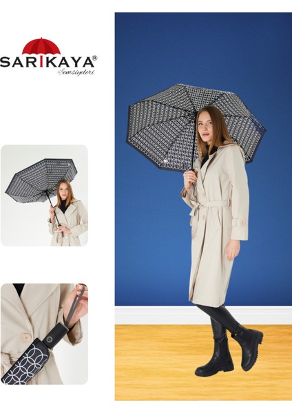 Şemsiye, Otomatik, Kadın, Siyah, Hafif, Şık, Dayanıklı, Pratik, Kullanışlı, Kaliteli