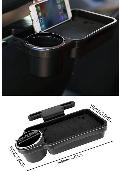 Oto Araç Arka Koltuk Arkası Bardaklık ve Katlanır Sehpa Düzenleyici Organizer fiyatları