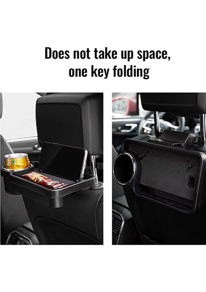 Oto Araç Arka Koltuk Arkası Bardaklık ve Katlanır Sehpa Düzenleyici Organizer modelleri