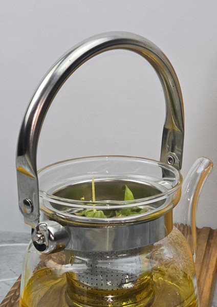 Cam Bitki Demliği - Borosilikat Cam Çaydanlık - 600 ML fırsatları