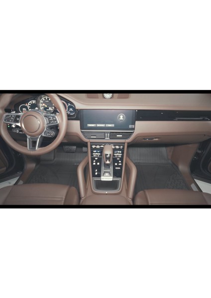 Porsche Cayenne 2018+ Lux Seri Sahler 4.5D Araca Özel Havuzlu Oto Paspas - Cayenne