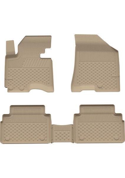 Hyundai ix35 2010-2015 Uyumlu SAHLER Araca Özel Bej 4.5D Havuzlu Oto Paspas – ix35