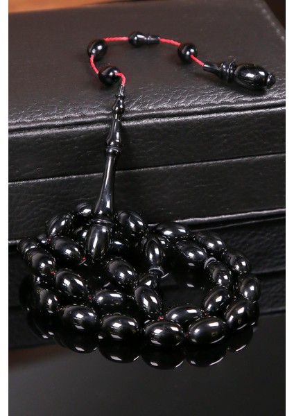 Özel Döküm Malzeme Usta İşçilik Siyah Sıkma Kehribar Tesbih modelleri