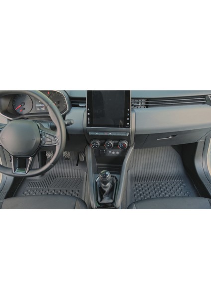 Renault Clio 5 2020+ Uyumlu SAHLER Araca Özel 4.5D Havuzlu Oto Paspas - Clio 5