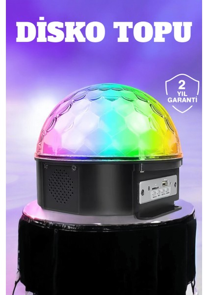 Kompakt Tasarımlı, Telefon Kontrollü Disko Topu Işıkları