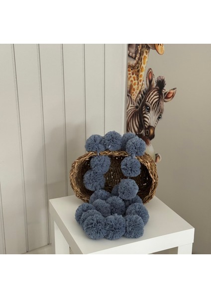 Indigo Sıralı Ponpon Mini Ponpon fiyatları