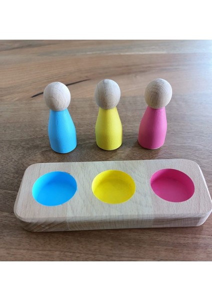 Mavi Montessori Peg Eşleştirme Seti 3'lü Öğrenme Oyunu fiyatları