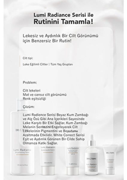 Lumi Radıance Krem 100 ml Arındırıcı Etki ile Karma Ciltler İçin Özel Formül modelleri