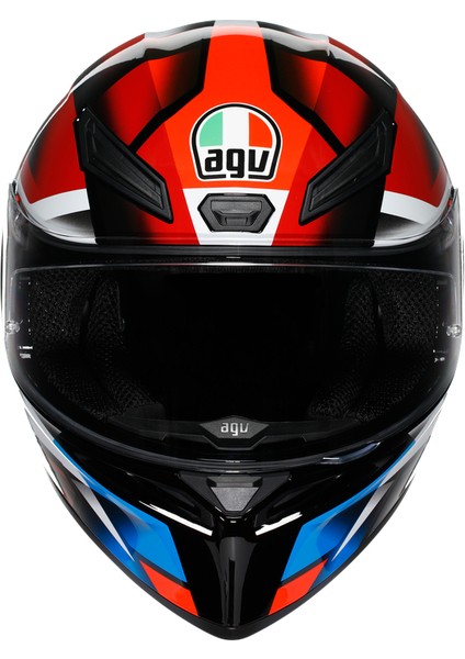 K1 S E2206 Fastlap Black Red Blue Kapalı Kask