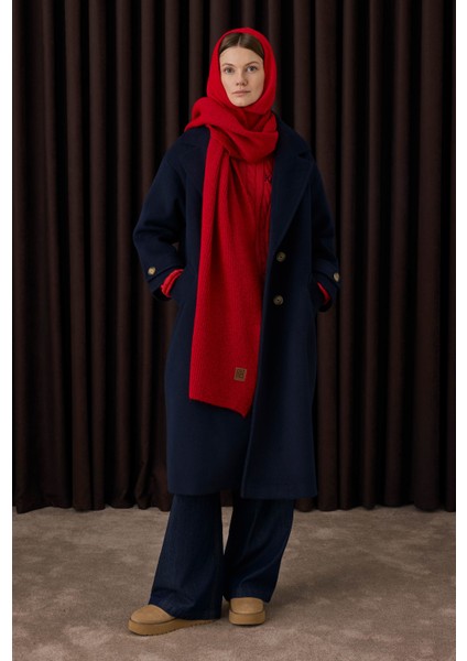 Kolu Apolet Detaylı Kaban Lacivert indirimleri