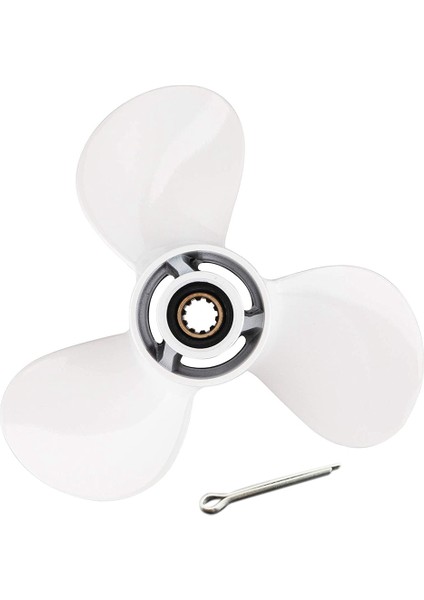 Yamaha 20HP 25HP 9 7/8X10 1/2 Outboard Pervane Tekne Motoru 20 25 30 Vida 3 Blade 10 Spline Motor Parçası (Yurt Dışından)