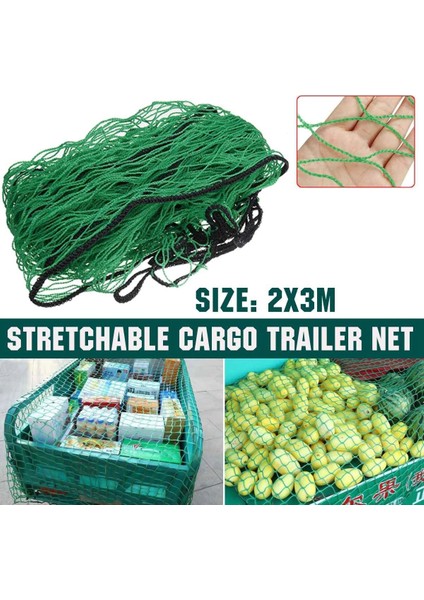 2x3 Metre Ağır Hizmet Tipi Uzanabilir Kargo Römork Net Arka Kargo Depolama Organizatör Bagaj Net Tutucu Oto Aksesuar (Yurt Dışından) modelleri
