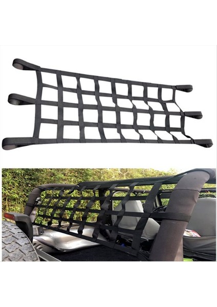 Jeep Wrangler Ground Net Çok Fonksiyonlu Örgü Kargo Ağı Için Araba Çatı Depolama Net (Yurt Dışından) fırsatları