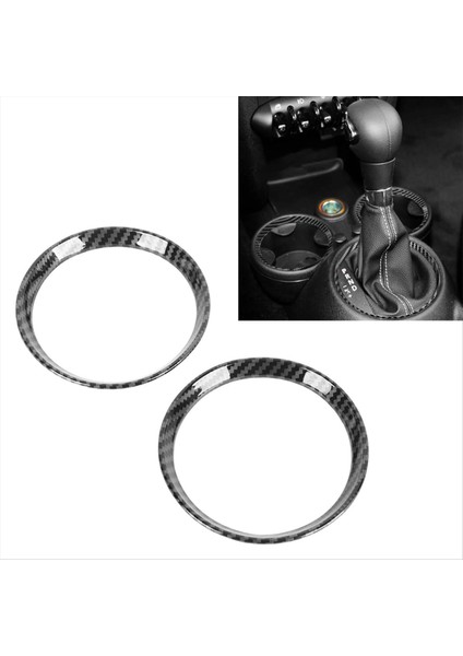 Araba Kupası Tutucu Panel Trim Halkası Araç Iç Mini Cooper Için Uygun R54 R56 Clubman R55 Crossover R60 Lhd (Yurt Dışından) modelleri