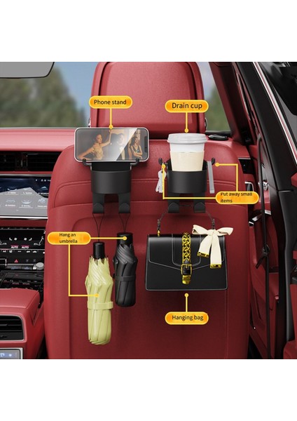 Araba Kanca Saklama Kutusu Koltuk Arkası Içme Fincan Tutucusu Araba Arka Arkaya Araba Depolama Için Küçük Kanca (Yurt Dışından) fiyatları