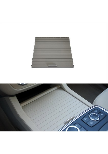 Araba Merkezi Konsol Kepenkleri Kupa Tutucu Slayt Sarkma Kapağı Mercedes Benz ml Gl Gle Gls Sınıfı W166 W292 Gri (Yurt Dışından) modelleri