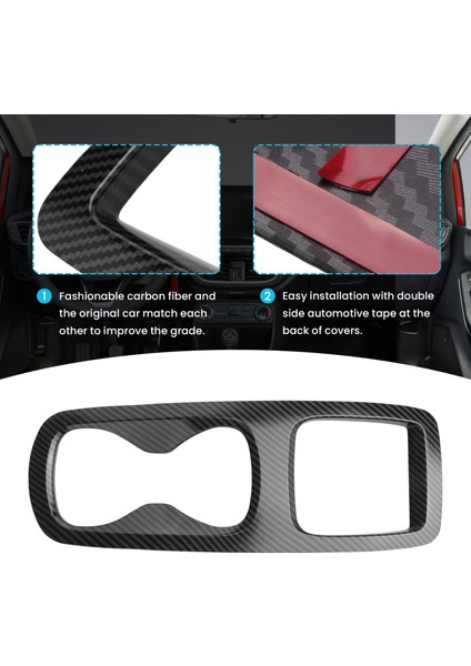 Id 3 Için Id 4 Karbon Fiber Otomobil Merkezi Konsol Kupa Tutucu Panel Çerçevesi Dekoratif Aksesuarlar (Yurt Dışından) indirimleri