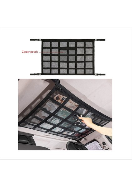 Araç Güçlü Net Torba Yük Boyunca Örgü Araç Çatı Depolama Kapasitesi Araba Tavan Otomatik Aksesuarlar Çatı Depolama Net Cep B (Yurt Dışından) modelleri