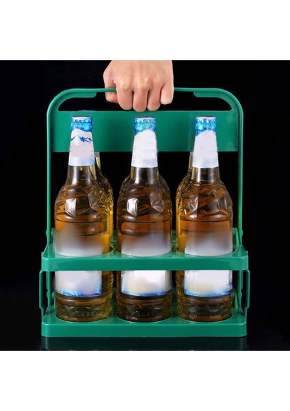 Taşınabilir Bira Taşıyıcı-Çıkarılabilir 6 Paket Içecek Tutucu Yeniden Kullanılabilir Plastik Şarap ve Bira Rafı Piknik ve Partiler Için Ideal A A (Yurt Dışından) indirimleri