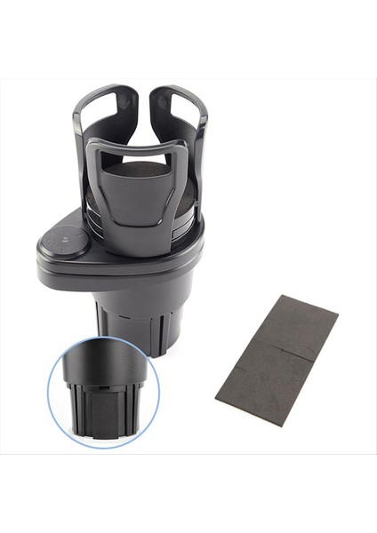 2&#39 Den 2 Fincan Tutucu Kayma Geçirmez 360 Derece Dönen 12 Adet Süngerli Çok Fonksiyonlu Bardak Tutucu Sünger Mat Karbon Fiber (Yurt Dışından) fiyatları