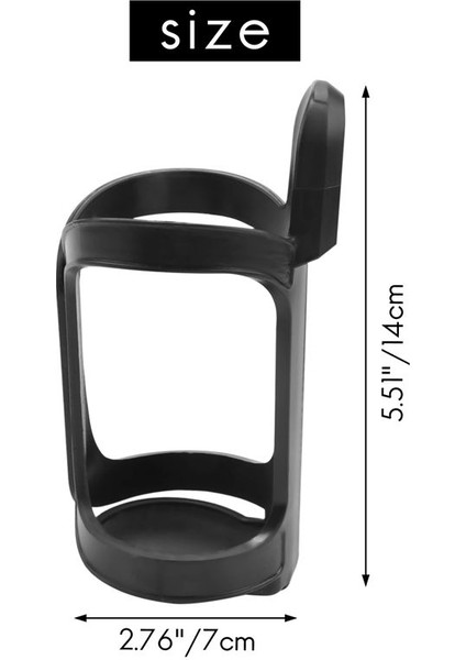 Bisiklet Kupası Tutucu Batak Şişesi Tutucular Evrensel 360 Derece Dönme Antislip Kupa Içecek Tutucu Bebek Bebek Puset Bisiklet Bisiklet Tekerlekli Sandalye Walker Motosiklet (Yurt Dışından)