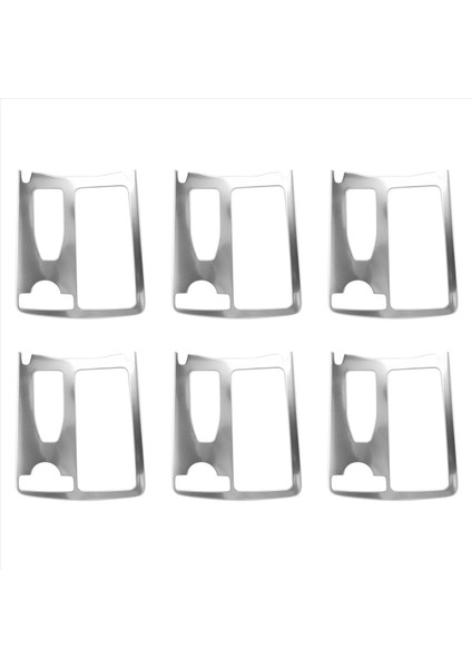 6x Merkez Konsol Tutucu Su Kupası Tutucu Panel Dekorasyon Trim Mercedes Benz C Sınıfı W204 2008-2014 Rhd (Yurt Dışından)