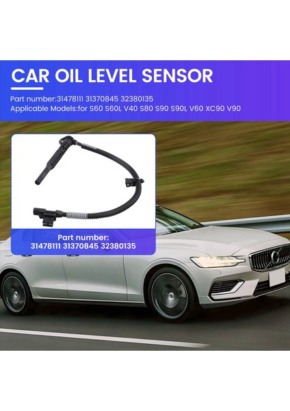 31478111 31370845 32380135 Yağ Seviyesi Sensörü Volvo S60 S60L V40 S80 S90 S90L V60 XC90 V90 Için (Yurt Dışından) fırsatları