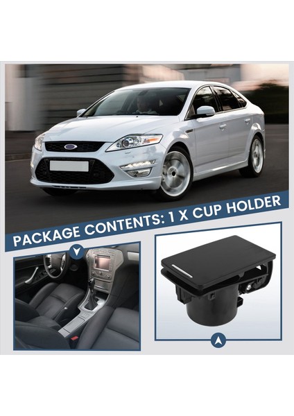 Otomobil Merkezi Konsol Su Kupası Tutucu AS79-A04819-AA Ford Mondeo Için 2007-2010 Saplık Kutu Birliği AS79A048197AA36AE (Yurt Dışından) indirimleri