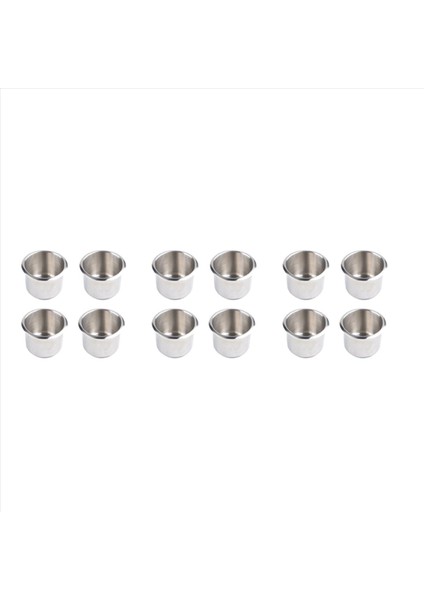12PCS Evrensel Deniz Tekne Kupası Tutucu 68X55MM Poker Masa Kanepesi Için Içecek Kupası Tutucuda Paslanmaz Çelik Damla (Yurt Dışından)