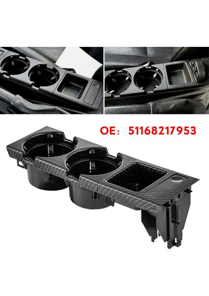 3x 51168217953 For-Bmw 3 Serisi E46 318I 320I 98-06 Karbon Fiber Merkez Konsolu Su Kupası Tutucu Para Sokak Kutusu (Yurt Dışından) modelleri