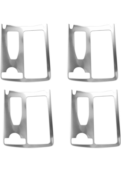 4x Merkez Konsol Tutucu Su Kupası Tutucu Panel Dekorasyon Trim Mercedes Benz C Sınıfı W204 2008-2014 Rhd (Yurt Dışından)