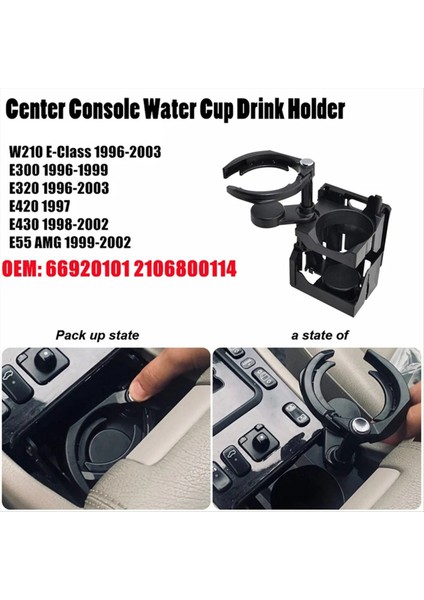 Araç Merkezi Konsol Içecek Su Kupası Tutucu Tepesi A2106800114 Mercedes-Benz Için W210 E55 E300 E320 E420 E430 1996-2002 (Yurt Dışından) fiyatları
