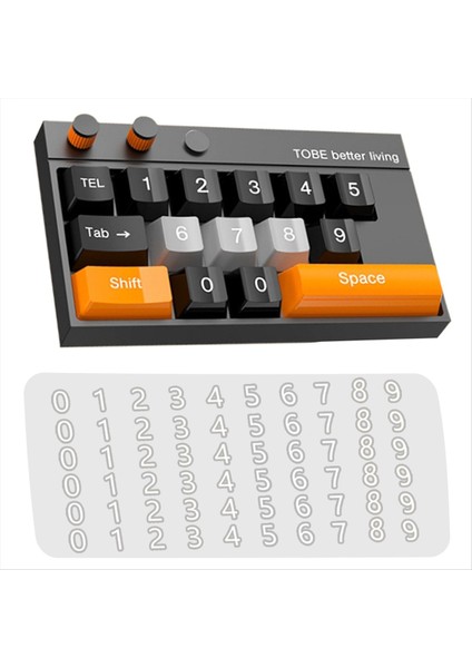 Geçici Park Numarası Plaka Durma Işareti Gösterge Tablosu Küçük Klavye Şekli Gizli Hareketli Telefon Numarası Siyah Turuncu (Yurt Dışından)