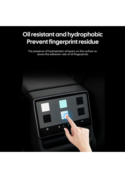 Tesla Model 3 Highland 2024 Arka Sıra Kontrol Dokunmatik Ekran Temsilli Cam Film Aksesuarları Için Ekran Koruyucu Film (Yurt Dışından) modelleri