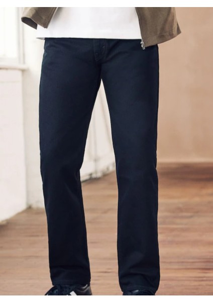 Erkek Normal Bel Fermuarlı Boru Paça Üst Kalite Jean Pantolon fırsatları