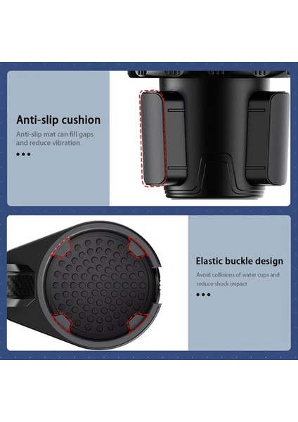 Premium Araba Kupası Tutucu Genişletici Yiyecek ile Çok Fonksiyonlu Içecek Tutucu Tablo 360 Derece Ayarlanabilir Temel Tepsisi Snack L Için (Yurt Dışından) fırsatları