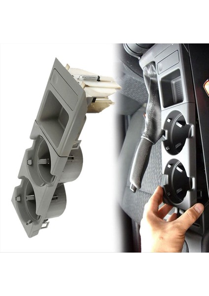 Araba Merkezi Konsol Su Kupası Tutucu ve Para Depolama Kutusu 51168217953 Bmw E46 3 Serisi 99-06 51168217955 51168248504 B (Yurt Dışından) fırsatları