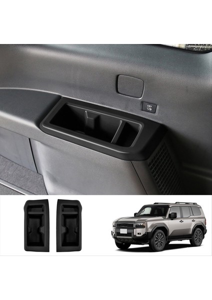 Toyota Prado LC250 2023+ Için Araç Üçüncü Sıra Kol Eğitimi Su Kupası Tutucu Çerçeve Silikon Iç Aksesuarlar (Yurt Dışından) modelleri