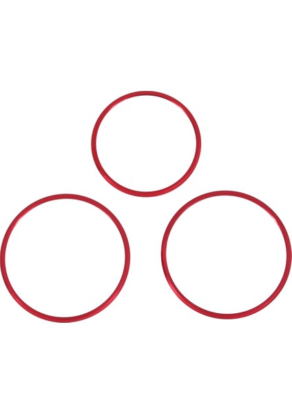 Abs Krom Gösterge Tablosu Klima Havalandırma Döşeme Çıkartmaları 3 Pcs Araç Koltuğu Ayarlama Anahtarı Düğme Halkası Kapak Kırmızı (Yurt Dışından) modelleri