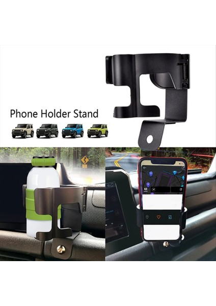3pcs Çok Fonksiyonlu Kupa Tutucu+Gps Stand+Suzuki Jimny Için Katlanır Kupa Tutucu JB74 JB64 2018-2023 Içecek Sahipleri (Yurt Dışından) indirimleri