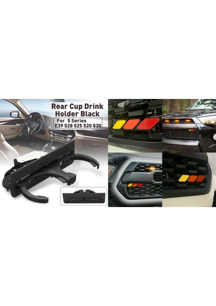 Toyota Için Izgara Rozeti Amblemi Üç Renk ile Siyah Arka Çift Içecek Fincanı For-Bmw (Yurt Dışından) fiyatları