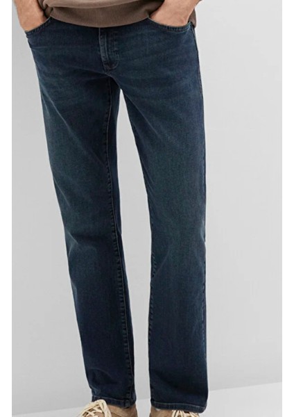 Erkek Normal Bel Fermuarlı Boru Paça Üst Kalite Jean Pantolon fiyatları