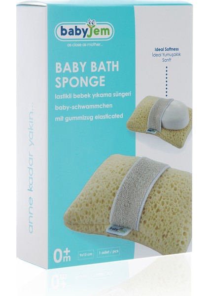 Soft Lastikli Bebek Yıkama Banyo Süngeri