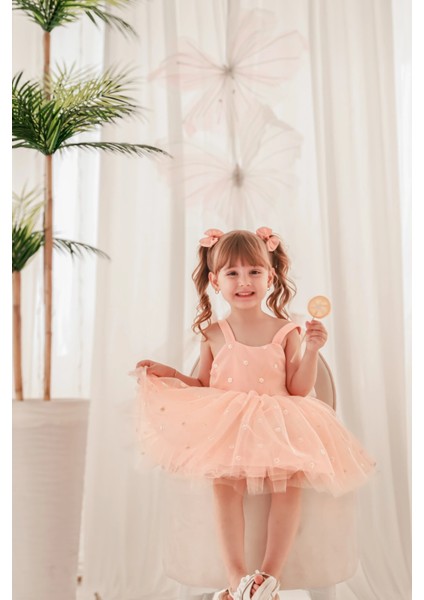 Silvia Papatya Kız Çocuk Elbise