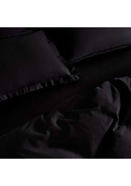 Andra Çift Kişilik Saten Nevresim Takımı – Siyah fiyatları