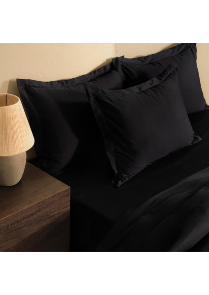 Andra Çift Kişilik Saten Nevresim Takımı – Siyah modelleri
