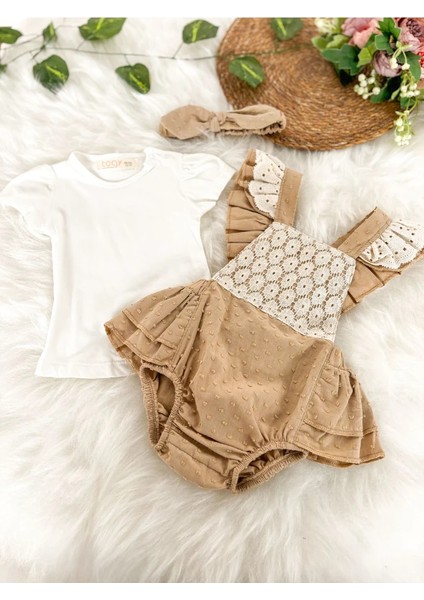 Leyal Kız Bebek Salopet Takım