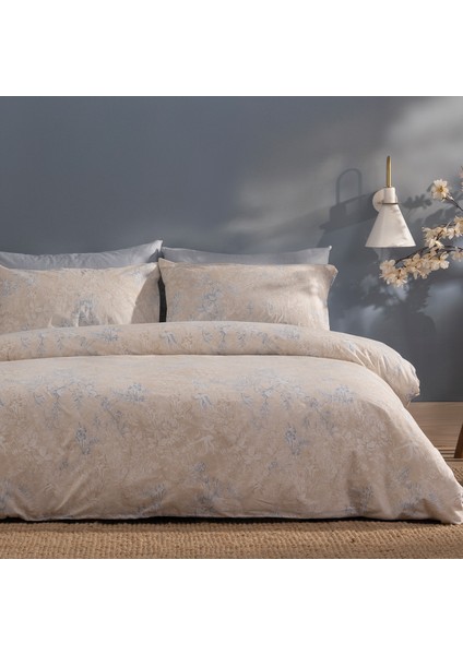 Claus Tek Kişilik Polycotton Nevresim Takımı - Bej